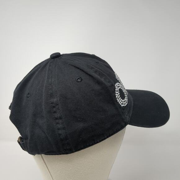 Obama Slideback Baseball Hat Black One Size Rhinestone Bling Decky - Picture 5 of 9